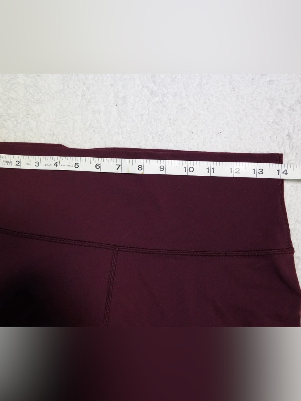 Lululemon Deep Burgundy Performance Leggings Size 10 - Picture 4 of 8
